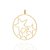 PINGENTE FOLHEADO A OURO ESTRELAS VAZADAS. MED 5,5CM ROMMANEL 542623 - Imagem 1