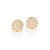 BRINCO REDONDO FOLHEADO A OURO COM ZIRCÔNIAS. MED 0,70CM ROMMANEL 526945 - Imagem 2