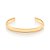 BRACELETE MASCULINO FOLHEADO A OURO ARO LISO. MED 7CM DIÂMETRO ROMMANEL 552016 - Imagem 2