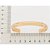 BRACELETE MASCULINO FOLHEADO A OURO ARO LISO. MED 7CM DIÂMETRO ROMMANEL 552016 - Imagem 3