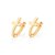 ARGOLA FOLHEADO A OURO CRUZ. MED 1,4CM ROMMANEL 526951 - Imagem 1
