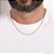 CORDÃO MASCULINO FOLHEADO A OURO ELO CADEADO. MED 50CM ROMMANEL 532324 - Imagem 4