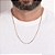 CORDÃO MASCULINO FOLHEADO A OURO ELO CADEADO. MED 70CM ROMMANEL 532326 - Imagem 4