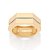 ANEL SEXTAVADO MASCULINO FOLHEADO A OURO ROMMANEL 513232 - Imagem 1
