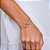 PULSEIRA FOLHEADO A OURO DOIS CORAÇÕES. MED 19CM ROMMANEL 551713 - Imagem 3