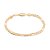 PULSEIRA MASCULINA FOLHEADO A OURO FIO DIAMANTADO 3X1. MED 19/20/21CM ROMMANEL 551102 - Imagem 1