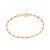 PULSEIRA INFANTIL FOLHEADO A OURO COM BOLINHAS. MED 16CM ROMMANEL 550692 - Imagem 1