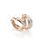 ARGOLA LARGA FOLHEADO A OURO COM APLICAÇÃO DE RHODIUM. MED 2,5CM ROMMANEL 523835 - Imagem 1