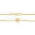 GARGANTILHA FOLHEADO A OURO COM PINGENTE BOLA FOSCA. MED 42CM ROMMANEL 530408 - Imagem 2
