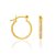 ARGOLA FOLHEADO A OURO COM APLIQUE DE RHODIUM. MED 1,8CM ROMMANEL 522064 - Imagem 2