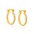 ARGOLA FOLHEADO A OURO COM APLIQUE DE RHODIUM. MED 1,8CM ROMMANEL 522064 - Imagem 1