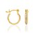 ARGOLA FOLHEADO A OURO COM APLIQUE DE RHODIUM. MED 1,3CM ROMMANEL 522068 - Imagem 2