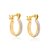 ARGOLA FOLHEADO A OURO COM APLIQUE DE RHODIUM. MED 1,3CM ROMMANEL 522068 - Imagem 1