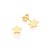 BRINCO PEQUENO FOLHEADO A OURO ESTRELA. MED 0,30CM ROMMANEL 522927 - Imagem 2