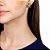 BRINCO FOLHEADO A OURO FIOS TORCIDOS. MED 2CM ROMMANEL 523070 - Imagem 3