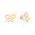 BRINCO FOLHEADO A OURO BORBOLETA. MED 1,5CM ROMMANEL 526976 - Imagem 2