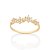 ANEL FOLHEADO A OURO FLORES COM ZIRCÔNIAS ROMMANEL 513246 - Imagem 1