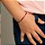 PULSEIRA INFANTIL FOLHEADO A OURO FIO DE SEDA COM BORBOLETA. MED 17CM ROMMANEL 552026 - Imagem 3