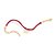 PULSEIRA INFANTIL FOLHEADO A OURO FIO DE SEDA COM BORBOLETA. MED 17CM ROMMANEL 552026 - Imagem 1