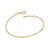 PULSEIRA INFANTIL FOLHEADO A OURO ELO GRUMET. MED 16CM ROMMANEL 552023 - Imagem 1