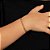 PULSEIRA INFANTIL FOLHEADO A OURO ELO 3X1 LIXADA. MED 16CM ROMMANEL 552024 - Imagem 3