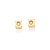 BRINCO INFANTIL FOLHEADO A OURO QUADRADO COM ZIRCÔNIA. MED 0,20CM ROMMANEL 526986 - Imagem 2
