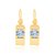 ARGOLA INFANTIL FOLHEADO A OURO COM CRISTAIS. MED 1,7CM ROMMANEL 522404 - Imagem 2