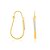 ARGOLA FOLHEADO A OURO COM APLICAÇÃO DE RHODIUM. MED  2,6CM ROMMANEL 520004 - Imagem 2