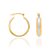 ARGOLA FOLHEADO A OURO COM APLICAÇÃO DE RHODIUM. MED 2,1CM ROMMANEL 520132 - Imagem 2