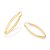 ARGOLA NAVETE FOLHEADO A OURO. MED 4,7CM ROMMANEL 522416 - Imagem 2