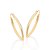ARGOLA NAVETE FOLHEADO A OURO. MED 4,7CM ROMMANEL 522416 - Imagem 1
