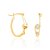 ARGOLA FOLHEADO A OURO COM ZIRCÔNIAS. MED 2,3CM ROMMANEL 522509 - Imagem 1