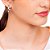 ARGOLA FOLHEADO A OURO COM APLIQUE DE RHODIUM. MED 2CM ROMMANEL 523921 - Imagem 3