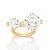 MAXI ANEL FOLHEADO A OURO COM ZIRCÔNIAS ROMMANEL 513260 - Imagem 1