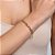 PULSEIRA FOLHEADO A OURO COM ELOS E 1 PÉROLA BARROCA. MED 20CM ROMMANEL 552030 - Imagem 3
