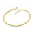 PULSEIRA FOLHEADO A OURO FIO RABO DE RATO. MED 19CM ROMMANEL 552031 - Imagem 1