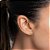 ARGOLA FOLHEADO A OURO ARO TORCIDO. MED 1CM ROMMANEL 527004 - Imagem 4