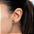 EAR JACKET FOLHEADO A OURO BASE TUBO VAZADO. MED 9,2CM ROMMANEL 527006 - Imagem 5