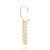 BRINCO EAR WRAP FOLHEADO A OURO CORAÇÕES COM ZIRCÔNIAS. MED 13CM ROMMANEL 527010 - Imagem 1