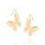 BRINCO GANCHO FOLHEADO A OURO BORBOLETA. MED 3,1CM ROMMANEL 523298 - Imagem 1
