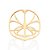 ANEL FOLHEADO A OURO FORMATO FOLHAS ROMMANEL 513247 - Imagem 2