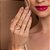 ANEL FOLHEADO A OURO FORMATO FOLHAS ROMMANEL 513247 - Imagem 4