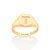 ANEL LETRAS FOLHEADO A OURO COM ZIRCÔNIAS ROMMANEL 512964 Q/Z - Imagem 4
