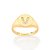 ANEL LETRAS FOLHEADO A OURO COM ZIRCÔNIAS ROMMANEL 512964 Q/Z - Imagem 5