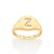 ANEL LETRAS FOLHEADO A OURO COM ZIRCÔNIAS ROMMANEL 512964 Q/Z - Imagem 7