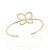 BRACELETE BORBOLETA FOLHEADO A OURO COM ZIRCÔNIAS. MED 6,8CM DIÂMETRO ROMMANEL 552038 - Imagem 1