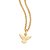 PINGENTE ESPÍRITO SANTO FOLHEADO A OURO ESCRITO PAZ. MED 1,4CM ROMMANEL 542648 - Imagem 2