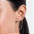 BRINCO COM PIERCING DE PRESSÃO FOLHEADO A OURO LETRAS. MED 9CM ROMMANEL 527032 - Imagem 5