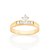 ANEL SOLITÁRIO FOLHEADO A OURO COM ZIRCÔNIAS ROMMANEL 513276 - Imagem 1