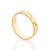 ALIANÇA DIAMANTADA FOLHEADO A OURO ARO TRABALHADO 4MM ROMMANEL 513274 - Imagem 2